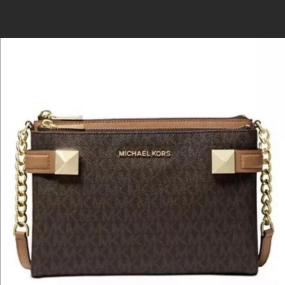 Michael Kors Karla brown east west crossbody